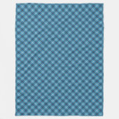 Couverture Polaire Blanchissement simple marine et bleu Plaid chaque (Devant)