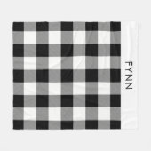 Couverture Polaire Blanchisserie blanche et noire (Devant (Horizontal))