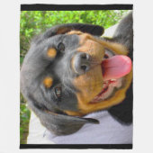 Couverture Polaire Blanchisserie de marionnettes de Rottweiler (Devant)