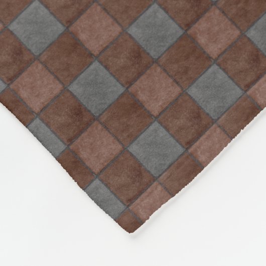 Couverture Polaire Blanchisserie en laiton Brown et noir (Coin)