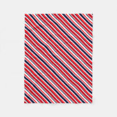 Couverture Polaire Blancs, Bleus Et Rouges (Devant)
