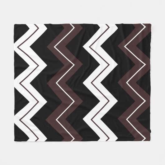 Couverture Polaire Blancs Brown noir (Devant (Horizontal))