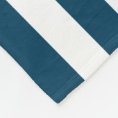 Couverture Polaire Blancs Et Bleus Et Ancre Nautique (Coin)