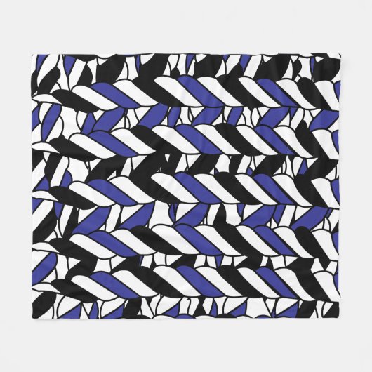 Couverture Polaire Blancs noirs (Devant (Horizontal))