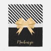 Couverture Polaire Blancs noirs Goldem Bow (Devant)