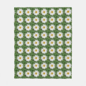 Couverture Polaire Blancs rond de marguerite (Devant)