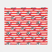 Couverture Polaire Blancs rouges mignons (Devant (Horizontal))