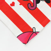 Couverture Polaire Blancs rouges mignons (Coin)
