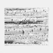 Couverture Polaire Blanket des bouleaux (Devant (Horizontal))