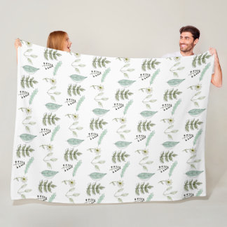 Couverture Polaire Blanket - Summer Leaves