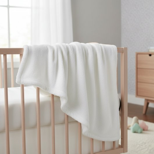 Couverture Polaire blanket white solid color trendy