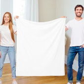 Couverture Polaire blanket white solid color trendy