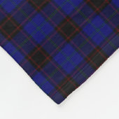 Couverture Polaire Blason de la maison du clan et tartan (Coin)