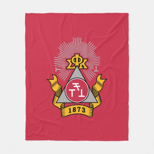 Couverture Polaire Blason Phi Sigma Kappa (Devant)