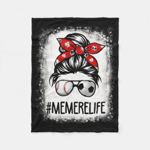 Couverture Polaire Bleached Memere Vie Football Chignon Méssy Bysebyl