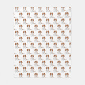 Couverture Polaire Blenheim Cavalier King Charles Spaniel Motif (Devant)
