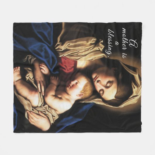 Couverture Polaire Blessé Mère Fleece Blanket (Devant (Horizontal))