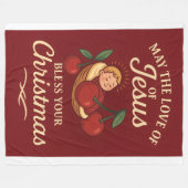 Couverture Polaire Blessed Christmas by Sweet Cherry (Devant (Horizontal))
