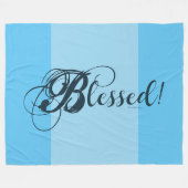 Couverture Polaire Blessed! Fleece Blanket  (Blue) (Devant (Horizontal))
