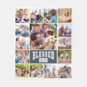 Couverture Polaire Blessed Mom 15 Photo Collage (Devant)