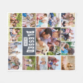 Couverture Polaire Blessed Mom 15 Photo Collage (Devant (Horizontal))