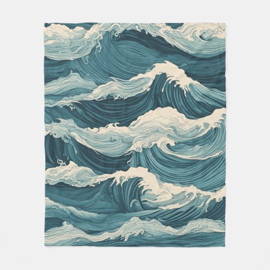 Couverture Polaire Bleu (Devant)