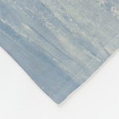 Couverture Polaire Bleu Abstrait et ivoire (Coin)