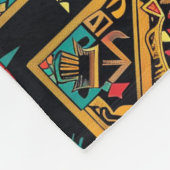 Couverture polaire bleu "Aztec Dream" (Coin)