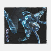Couverture Polaire Bleu Beetle Leaping Caractère Art (Devant (Horizontal))