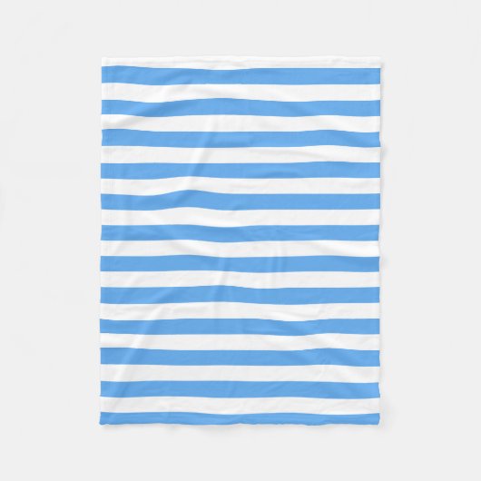 Couverture Polaire Bleu Blanc Gratuit Chic Modèle Décor Petit (Devant)