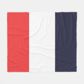 Couverture Polaire Bleu Blanc & Rayures Rouges Rayé (Devant (Horizontal))