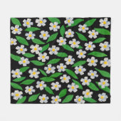 Couverture Polaire Bleu Blanc Vert Floral (Devant (Horizontal))
