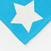 Couverture Polaire Bleu Blancs Etoiles Motif (Coin)
