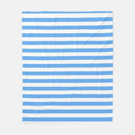 Couverture Polaire Bleu Blancs Modèle Moyen Décor (Devant)