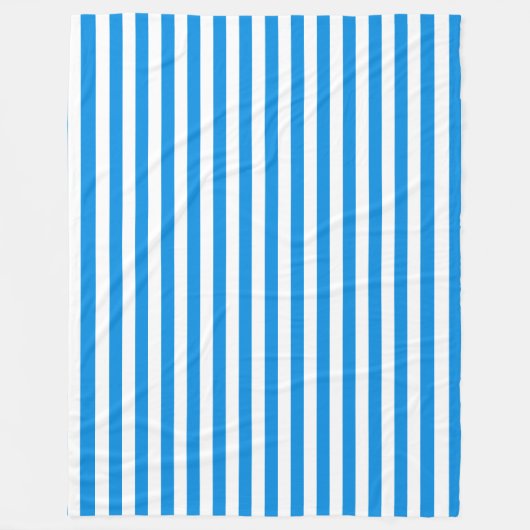 Couverture Polaire Bleu Bleu Blancs Élégant Modèle (Devant)