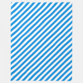 Couverture Polaire Bleu Bleu Blancs Élégant Modish Large (Devant)