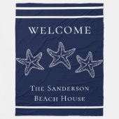 Couverture Polaire Bleu bleu marine (Devant)