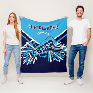 Couverture Polaire 📣 bleu, bleu marine et blanc