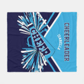 Couverture Polaire 📣 bleu, bleu marine et blanc (Devant (Horizontal))