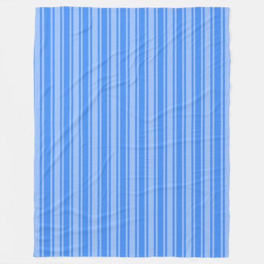 Couverture Polaire Bleu bonbons rayures (Devant)