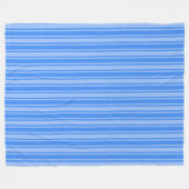 Couverture Polaire Bleu bonbons rayures (Devant (Horizontal))