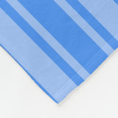Couverture Polaire Bleu bonbons rayures (Coin)