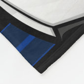 Couverture Polaire Bleu brillant de ballon de football (Coin)