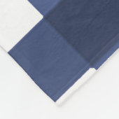 Couverture Polaire Bleu Buffalo Plaid Farm Poulet polaire Blanche (Coin)