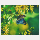 COUVERTURE POLAIRE BLEU BUTTERFLY (Devant (Horizontal))