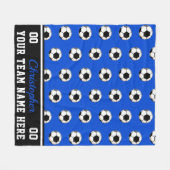 Couverture Polaire Bleu | BW Soccer Name | Numéro | Équipe (Devant (Horizontal))