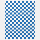 Couverture Polaire Bleu Checkered (Devant)
