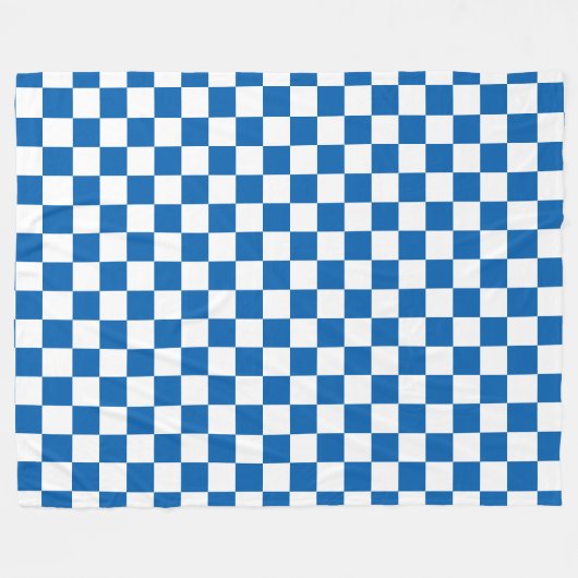 Couverture Polaire Bleu Checkered (Devant (Horizontal))