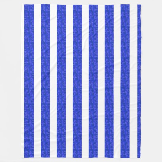 Couverture Polaire Bleu Chic (Devant)