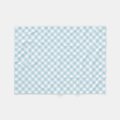 Couverture Polaire Bleu clair En vichy Motif plaid (Devant (Horizontal))